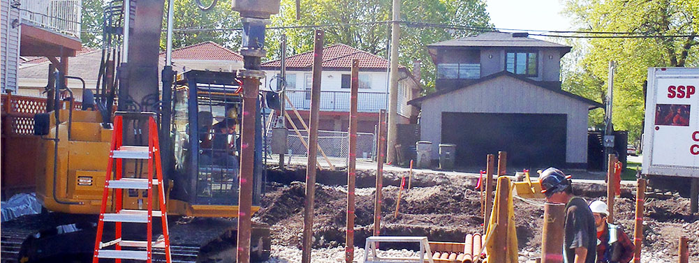 Small Diameter Pipe Helical Pile Foundation For New Duplex In Vancouver BC Terra Cana