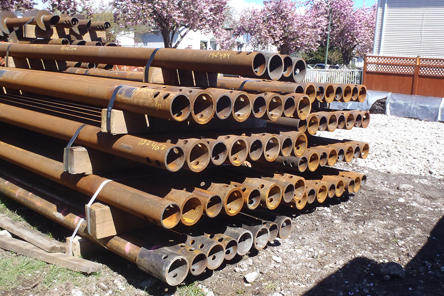 Small Diameter Pipe & Helical Pile Foundation For New Duplex In Vancouver Bc