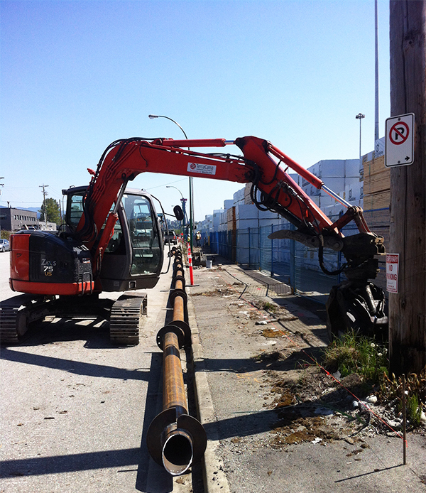 Large Diameter Screw Pile City of North Vancouver