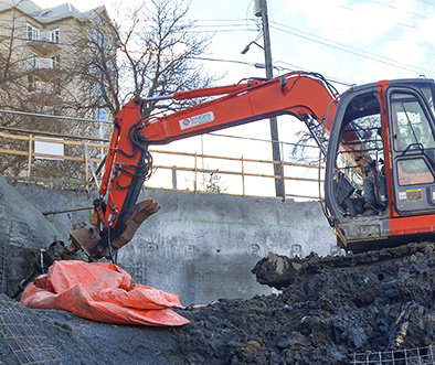 Shoring with Tieback Anchors